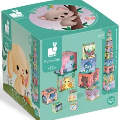 10 cubes à empiler les animaux tout mignons
