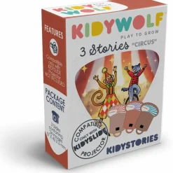3 histoires KIDYSTORIES sur le thème du cirque pour kidyslide