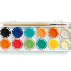 12 pastilles de peinture gouache