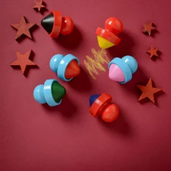 6 premiers crayons de cire