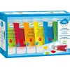 6 tubes de peinture à doigt