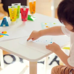 6 tubes de peinture à doigt