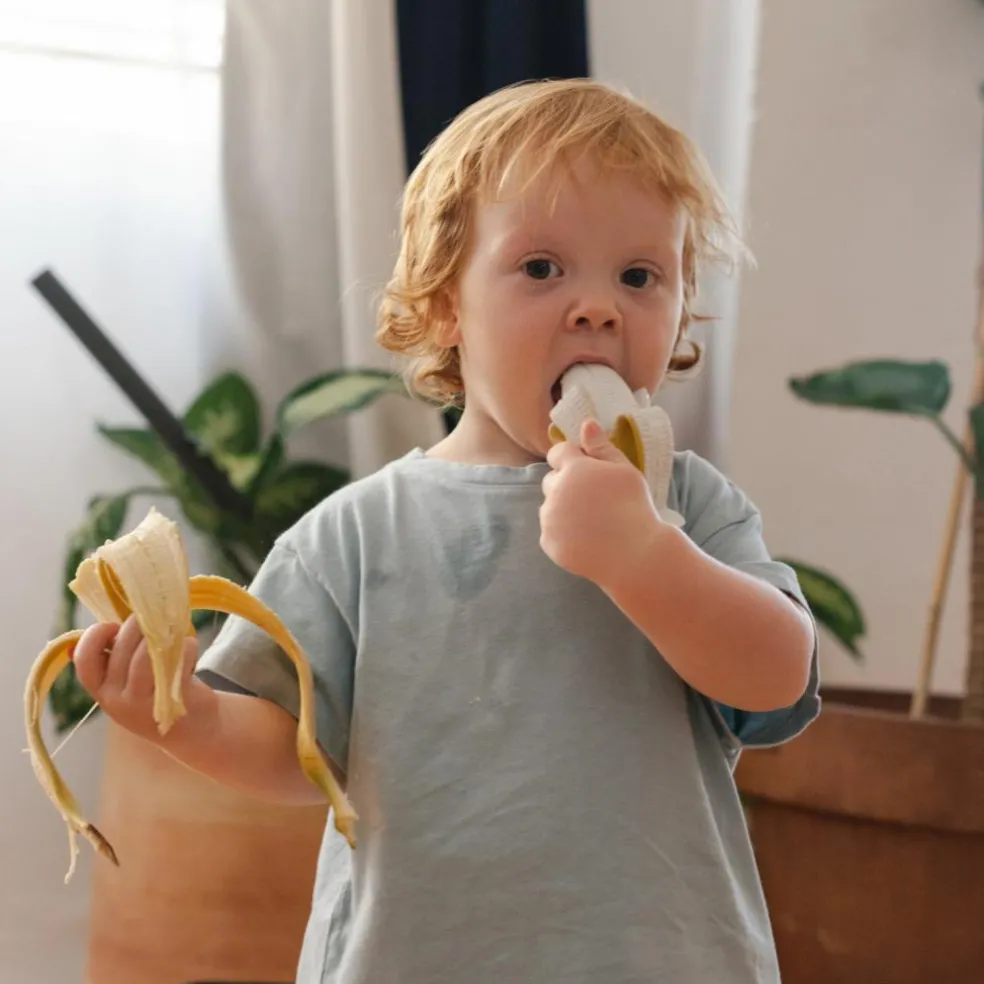 Ana la banane de dentition latex d'hévéa