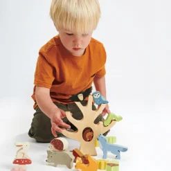 Animaux de la forêt en bois à empiler