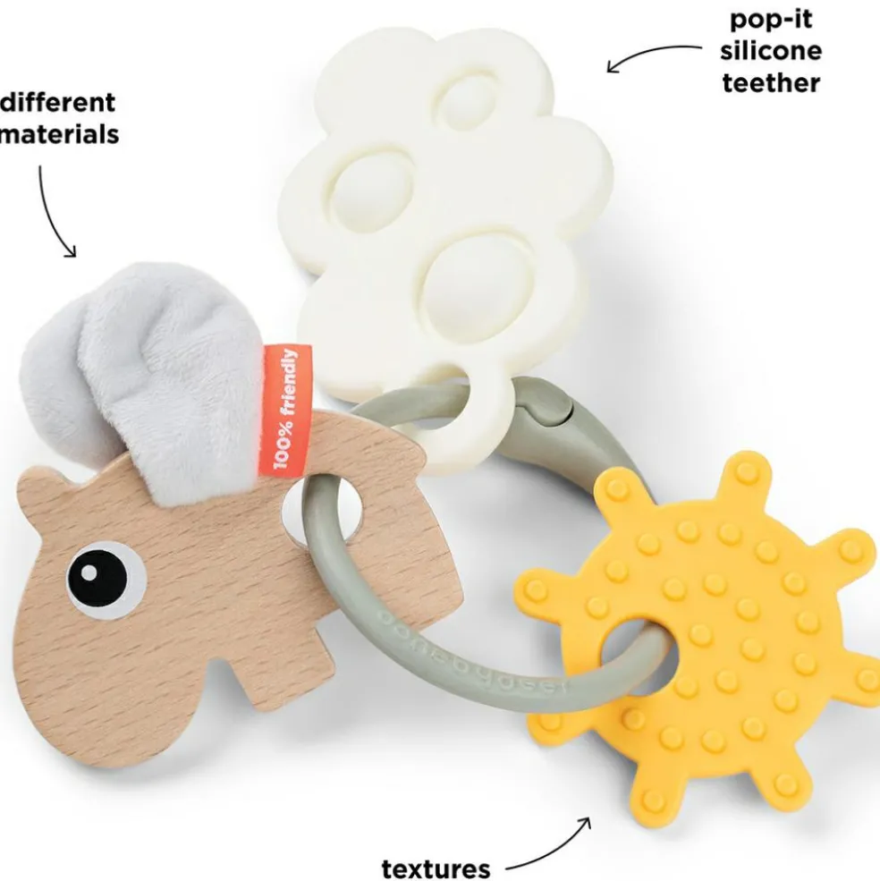 Anneau d'activités et de dentition Happy clouds