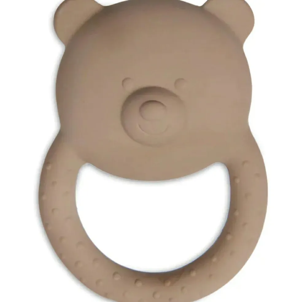 Anneau de dentition caoutchouc ours Biscuit