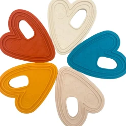 Anneau de dentition cœur Terracotta