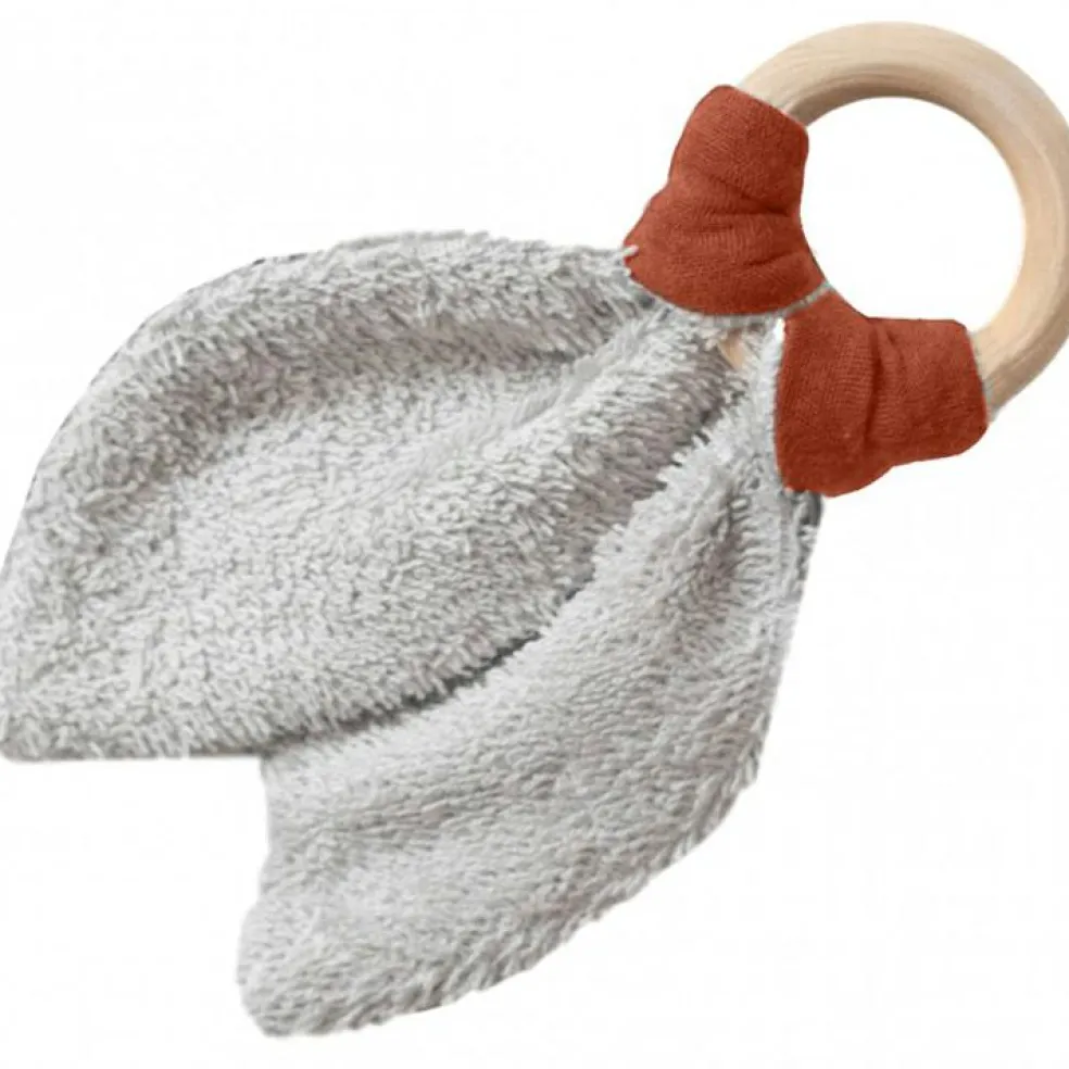 Anneau de dentition en bois Terracotta (personnalisable)