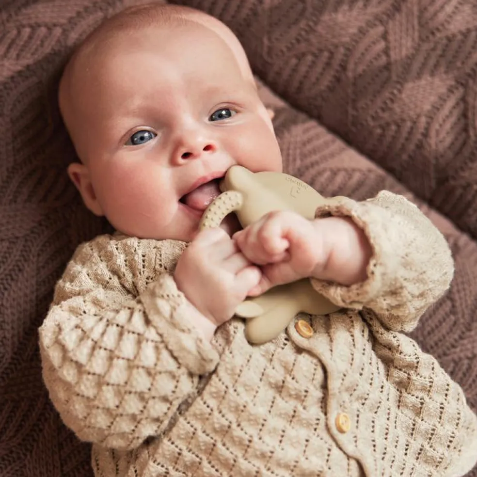 Anneau de dentition en caoutchouc Lapin Nougat