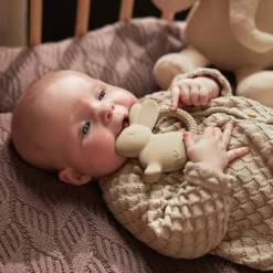 Anneau de dentition en caoutchouc Lapin Nougat