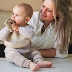 Anneau de dentition en caoutchouc Lapin Nougat