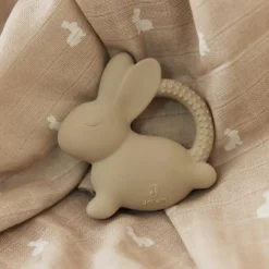 Anneau de dentition en caoutchouc Lapin Nougat