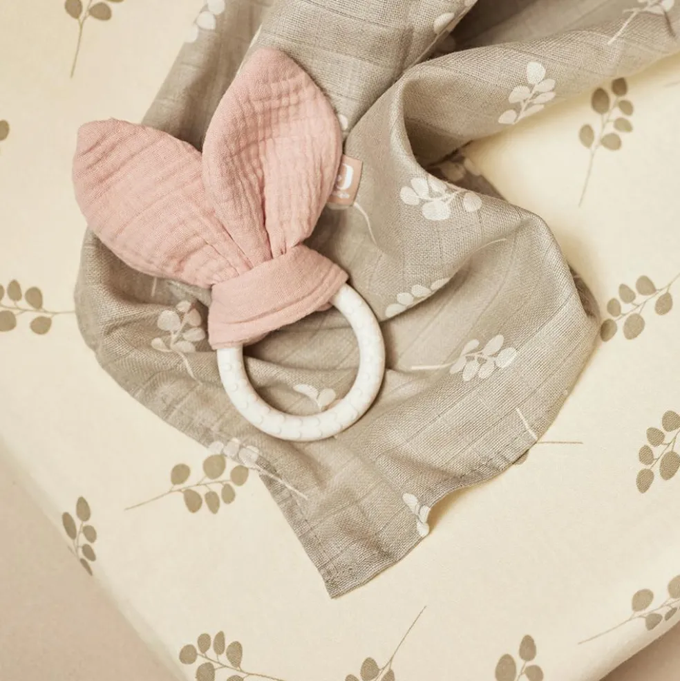 Anneau de dentition en silicone Bunny Ears Wild Rose