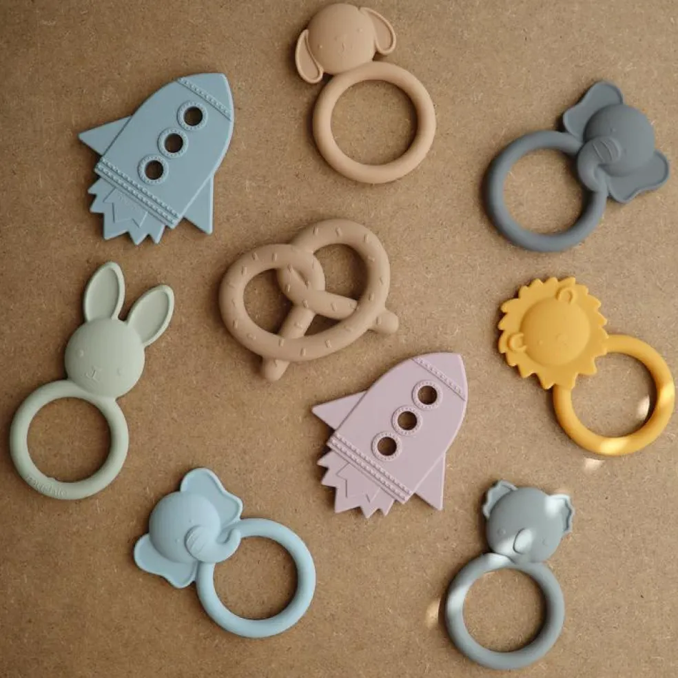 Anneau de dentition en silicone Dog