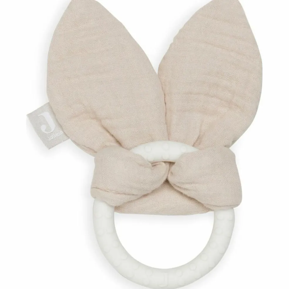 Anneau de dentition en silicone Bunny Ears Nougat