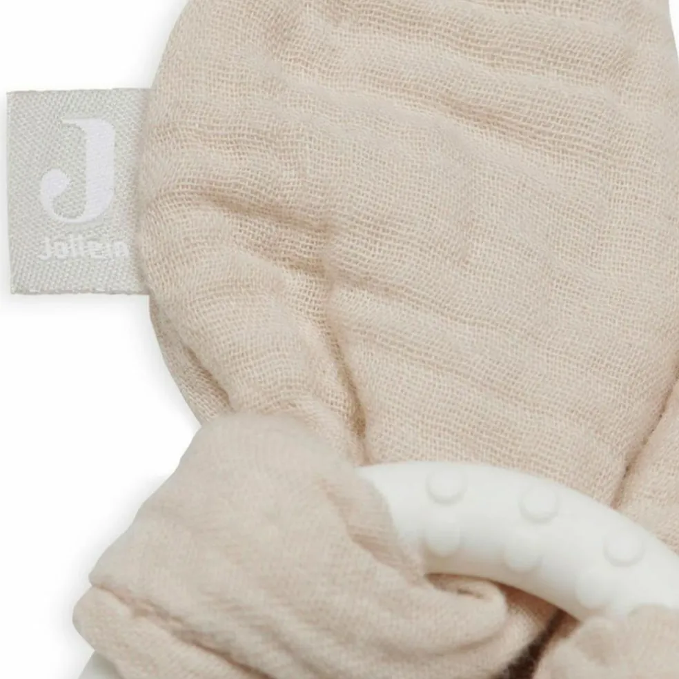 Anneau de dentition en silicone Bunny Ears Nougat