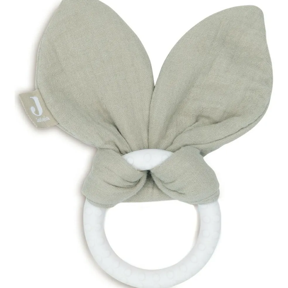 Anneau de dentition en silicone Bunny Ears Olive Green