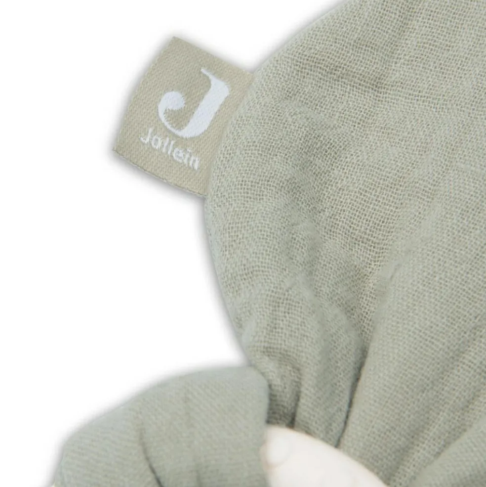 Anneau de dentition en silicone Bunny Ears Olive Green