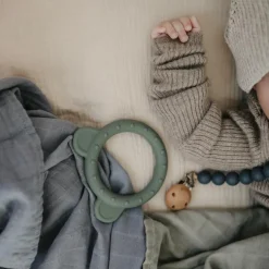 Anneau de dentition en silicone Bear Dried thyme