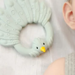 Anneau de dentition Paon Bleu clair