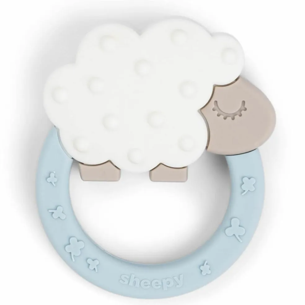 Anneau de dentition Sheepy Bleu