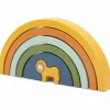 Arc-en-ciel à empiler en bois Mr. Lion