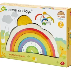 Arc-en-ciel à empiler en bois