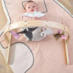 Arche de jeux en bois naturel