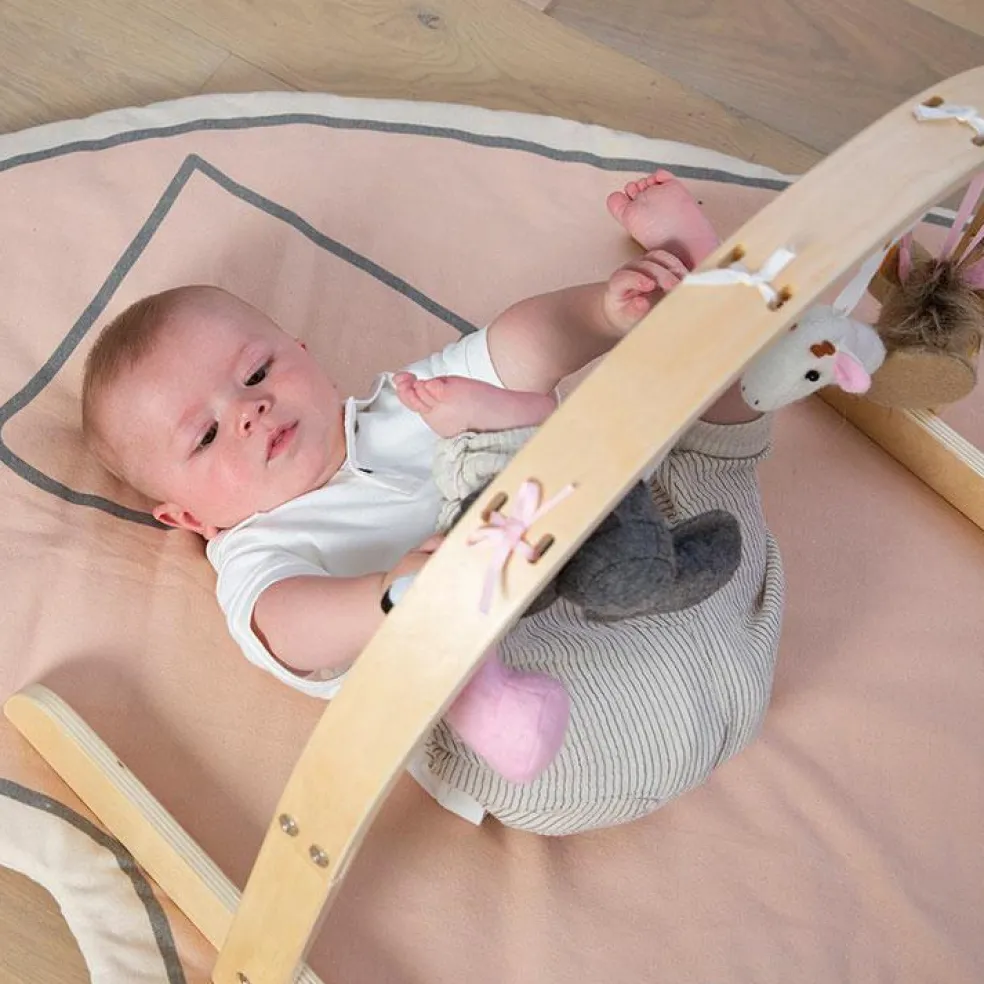 Arche de jeux en bois naturel