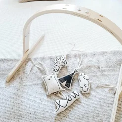 Arche de jeux en bois naturel