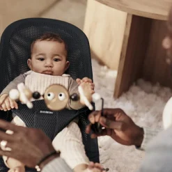 Arche de jeux pour transat Yeux espiègles noir et blanc