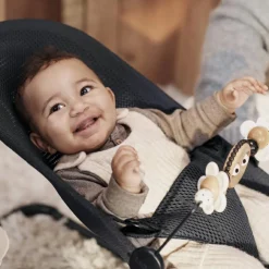 Arche de jeux pour transat Yeux espiègles noir et blanc