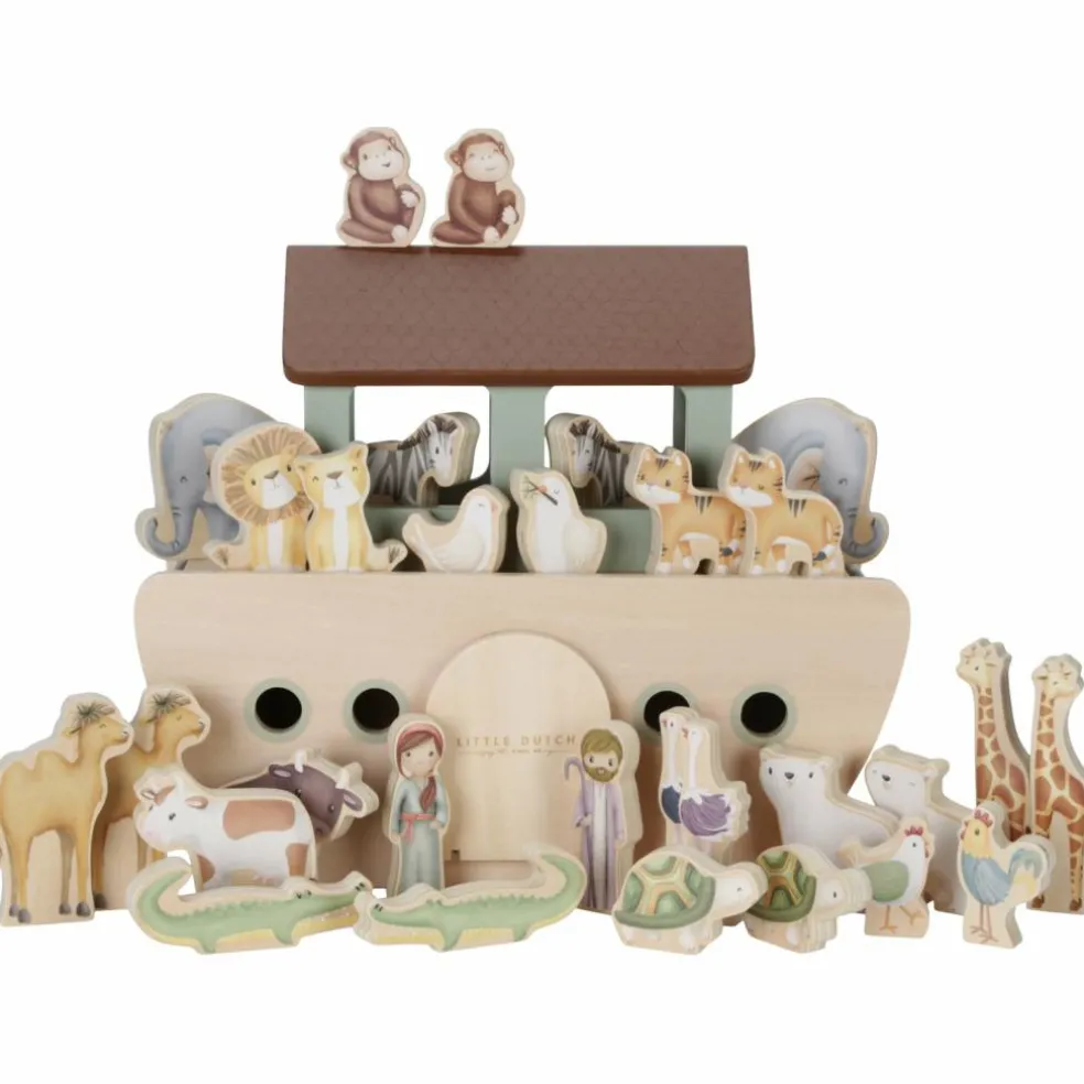 Arche de Noé en bois (30 pièces)