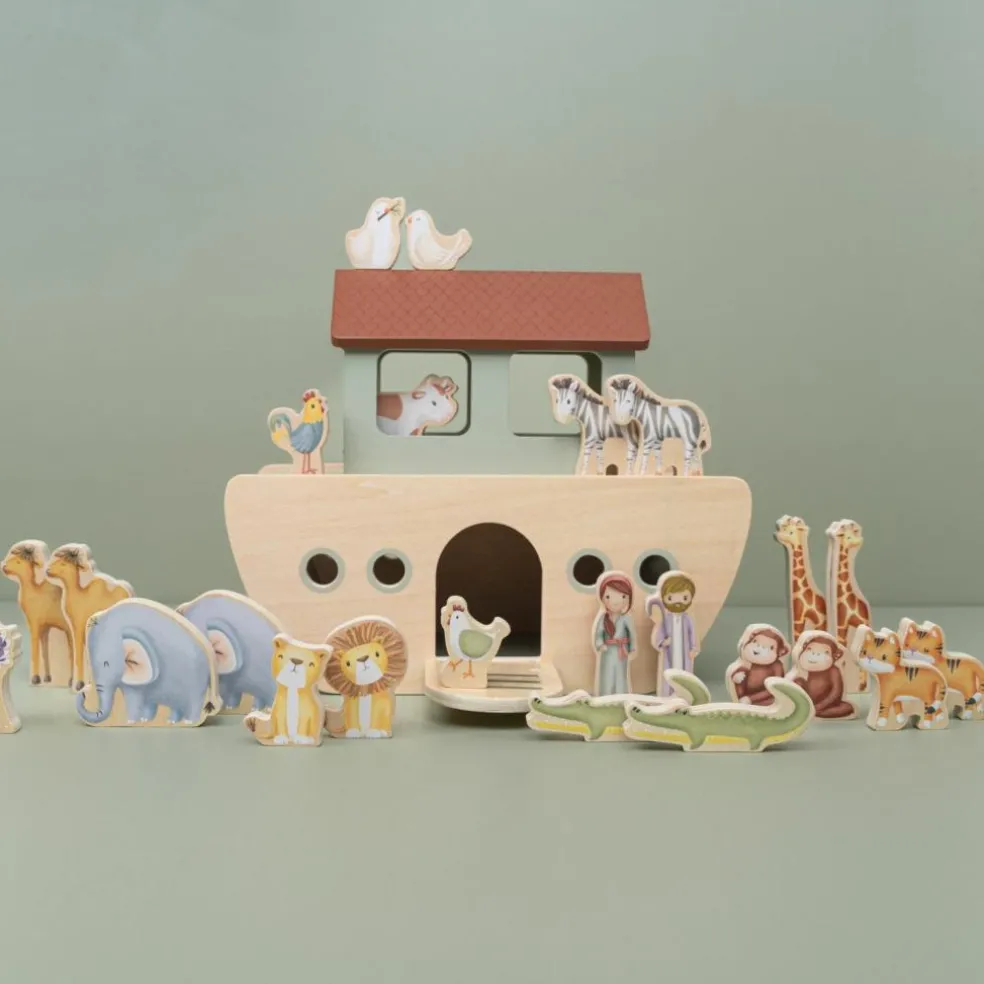 Arche de Noé en bois (30 pièces)