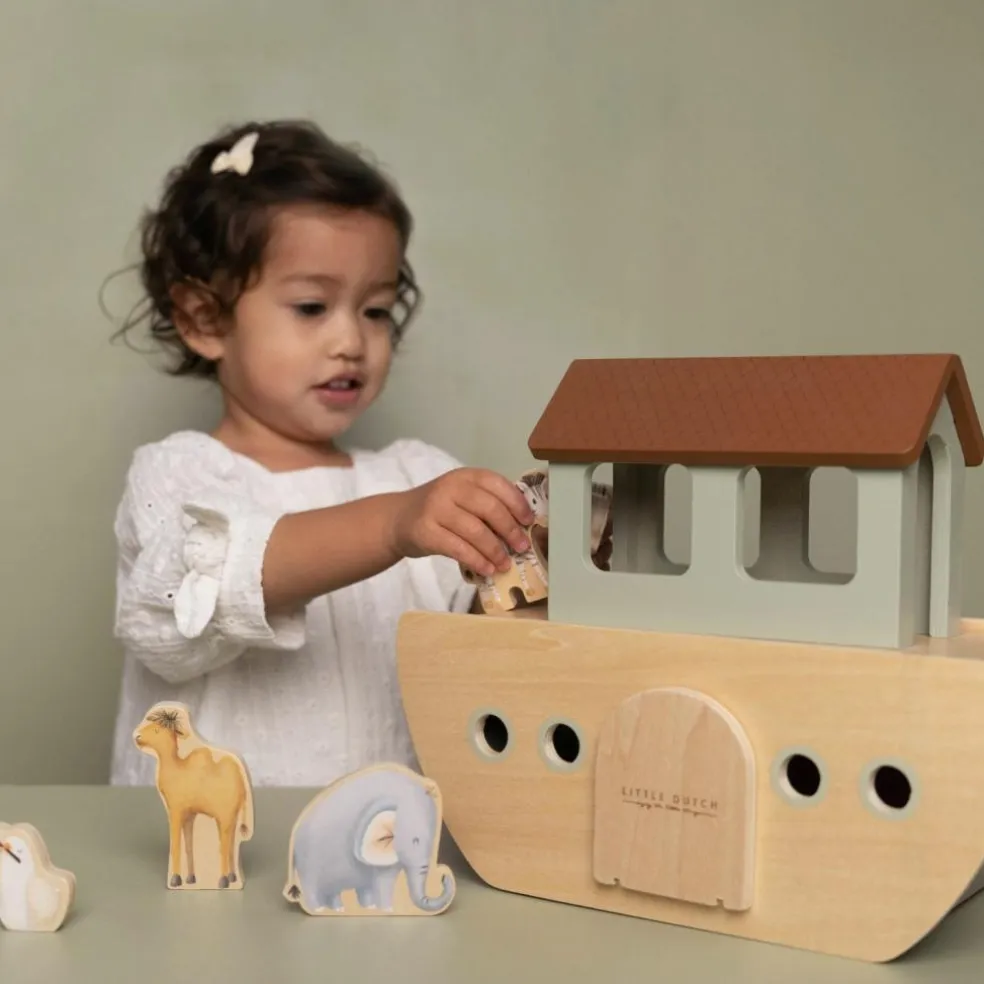 Arche de Noé en bois (30 pièces)