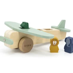 Avion des animaux en bois