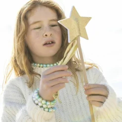 Baguette magique à paillettes Dorée