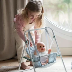 Balancelle pour poupée Tom Vichy vert