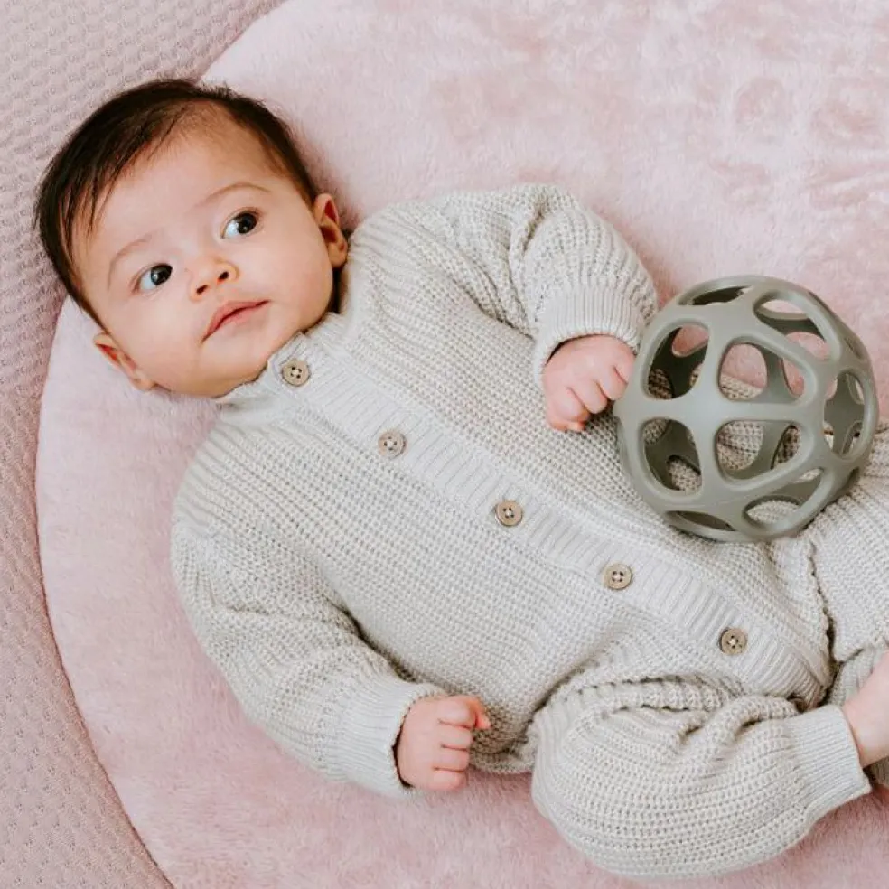 Balle de préhension en silicone Urban green