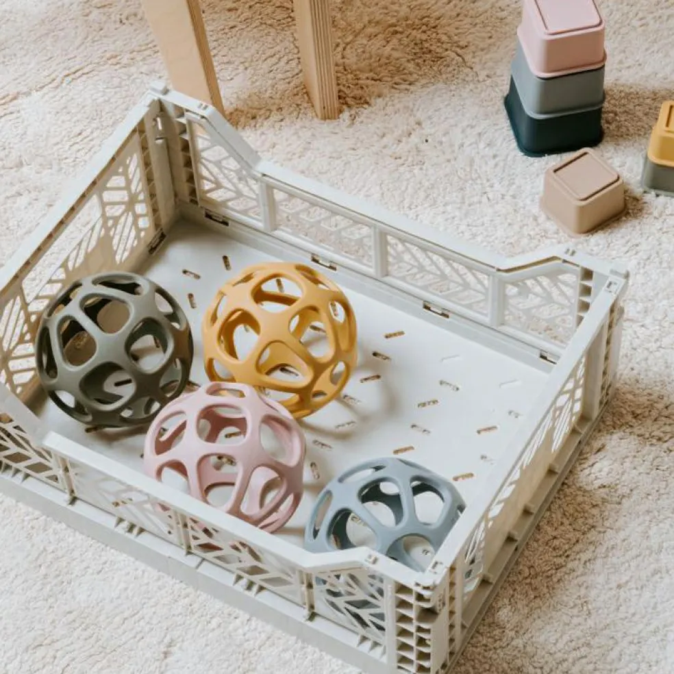 Balle de préhension en silicone Urban green