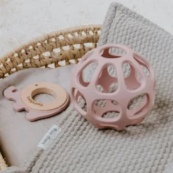 Balle de préhension en silicone rose