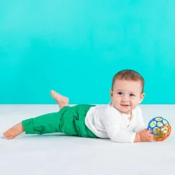 Balle hochet souple multicolore