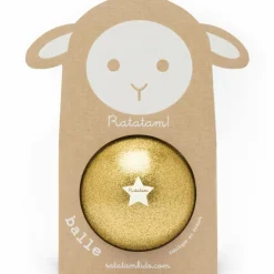 Ballon paillettes Or (10 cm)