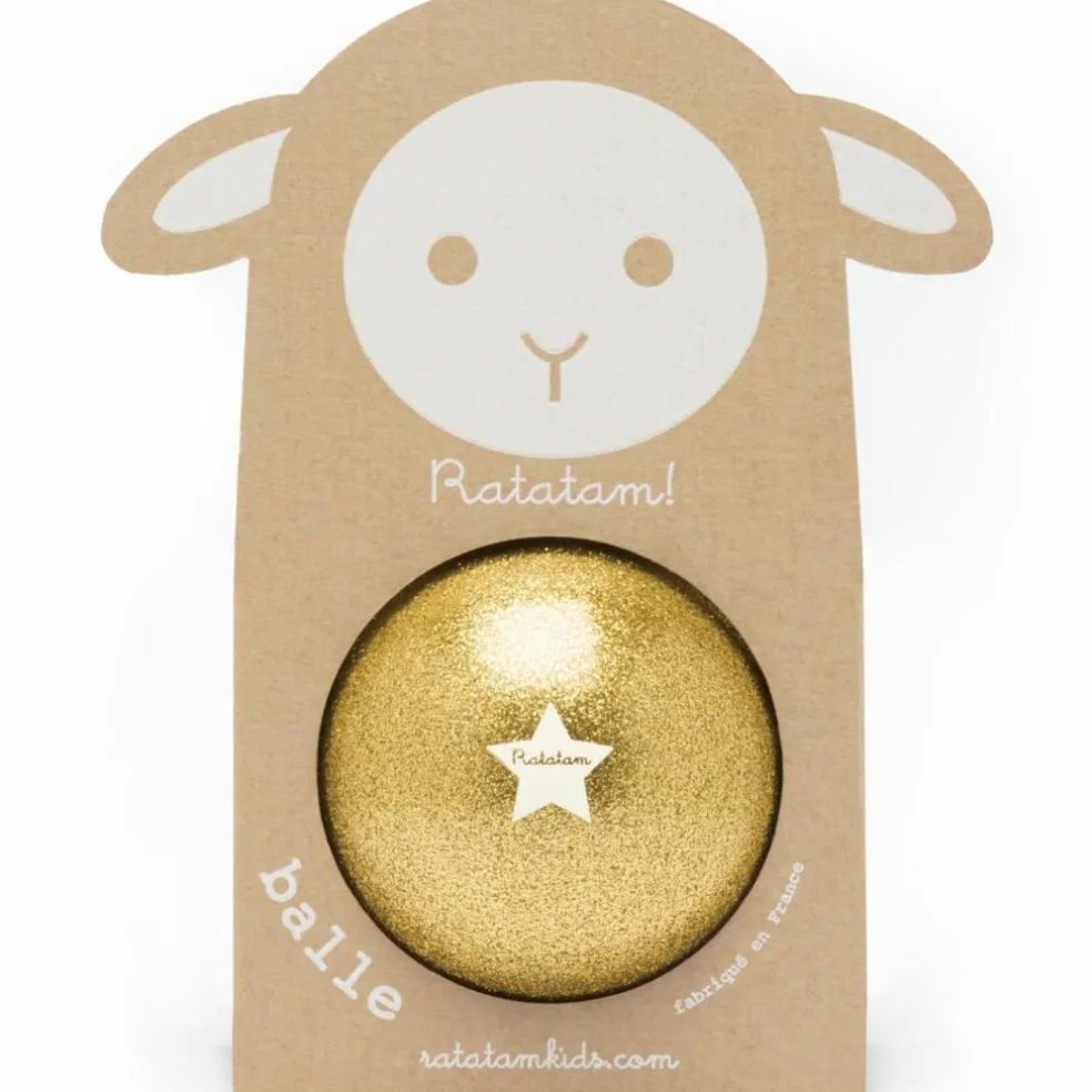 Ballon paillettes Or (10 cm)