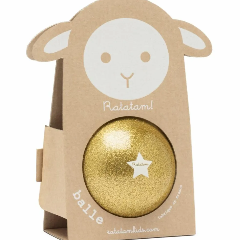 Ballon paillettes Or (10 cm)