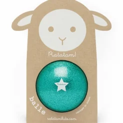 Ballon paillettes Vert (10 cm)