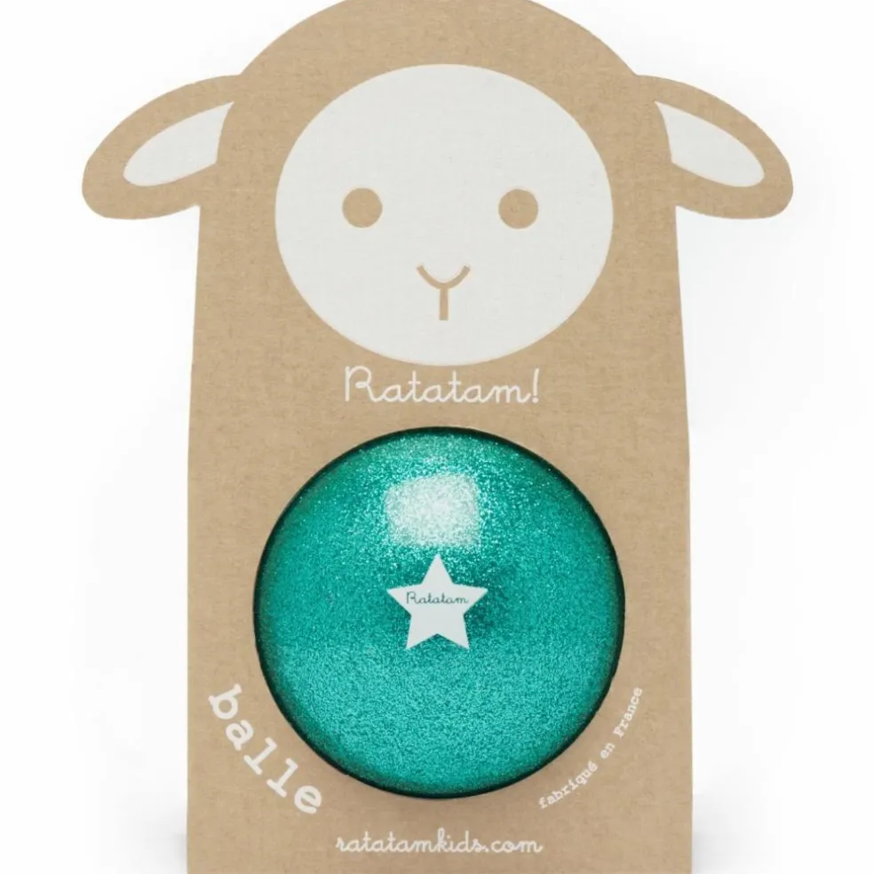 Ballon paillettes Vert (10 cm)