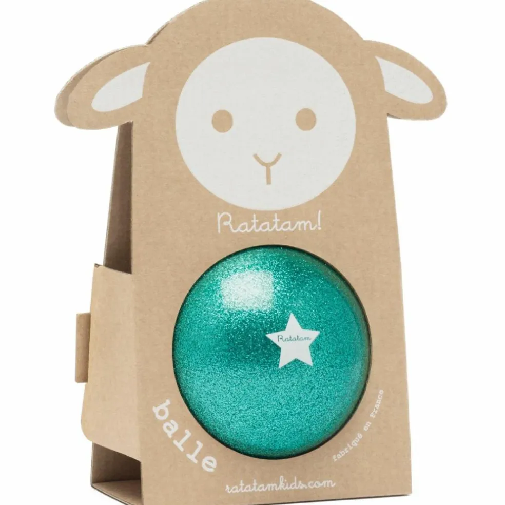 Ballon paillettes Vert (10 cm)