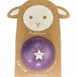Ballon paillettes Violet (10 cm)