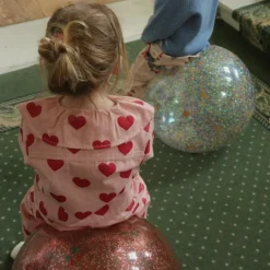 Ballon sauteur à paillettes Lemon